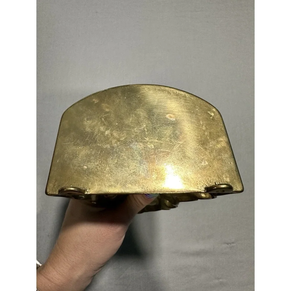 VTG Ornate Brass Rococco Style Wall Bracket/Shelf For Small Statues